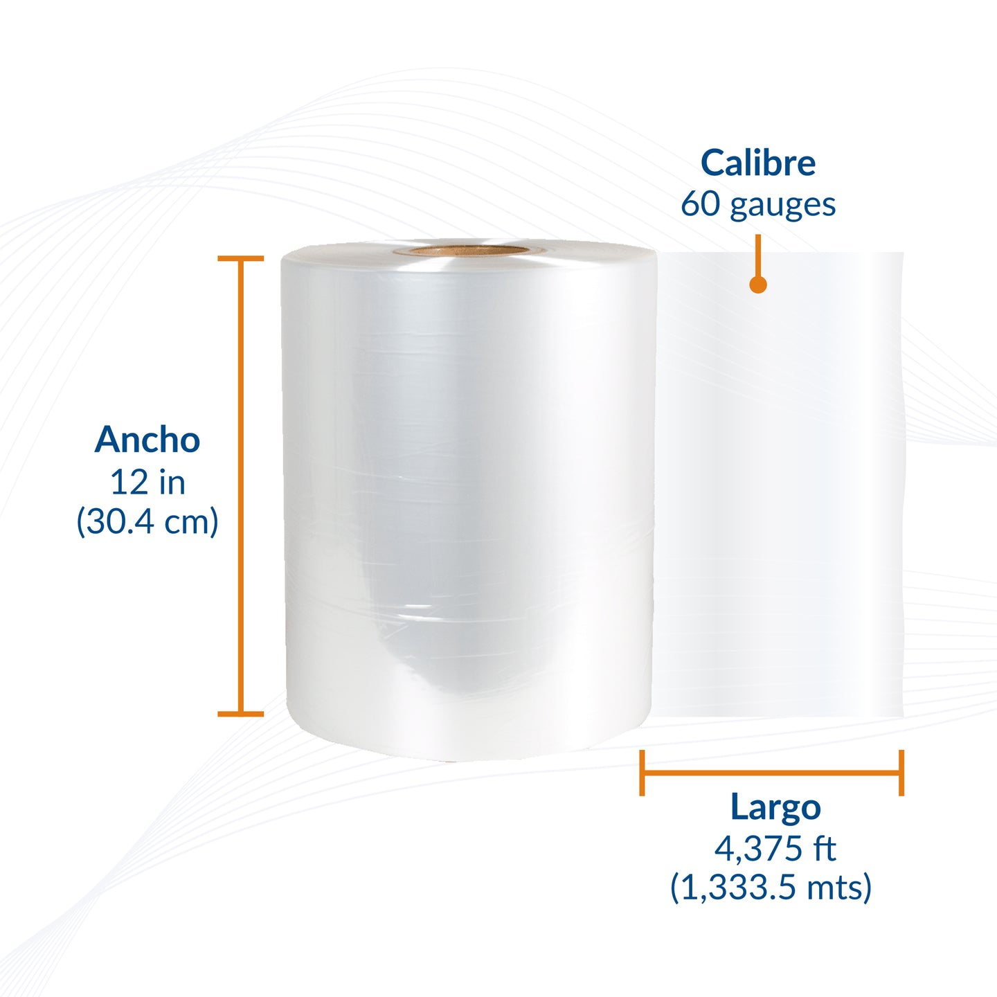 Película Poliolefina Termoencogible (POF) Calibre 60